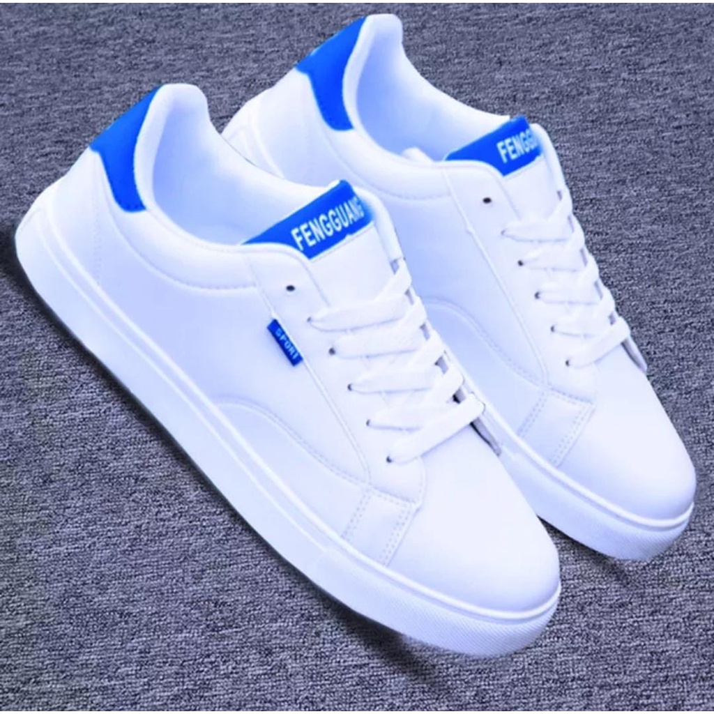 Sepatu Casual putih senji pria sneakers casual sport shoes senji HK -A1717-1