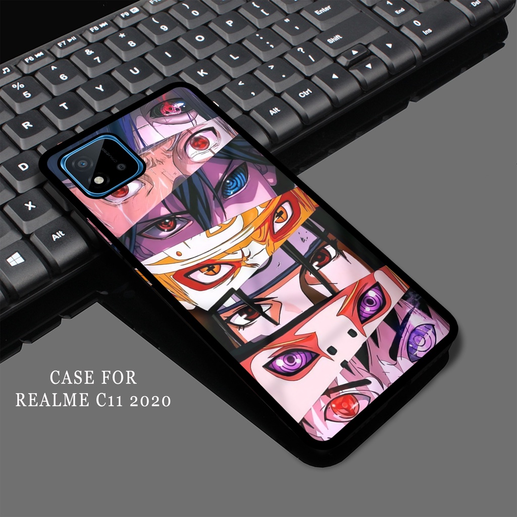 Case Hardcase REALME C11 2020 Terbaru Case MATA NARUTO GLOSYY 2D Case - Cassing Handphone Untuk Pria