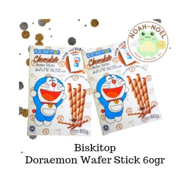 

NN - BISKITOP Doraemon 60gr Biskuit Astor rasa cokelat vanilla Cemilan anak murah