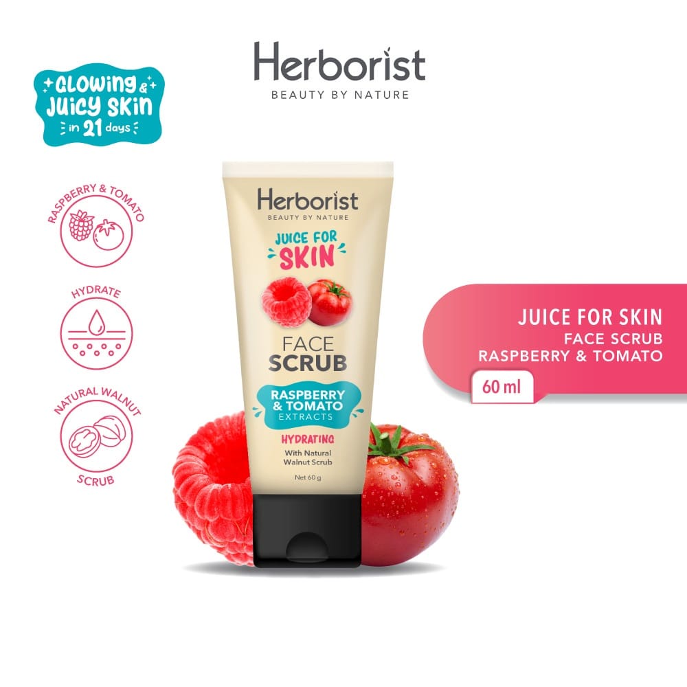 ❤ PAMELA ❤ Herborist Juice For Skin Series | Herborist Body Serum | Face Scrub | Herborist Exfoliating Gel Scrub ✅ BPOM