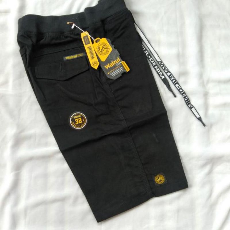 celana chinos pendek ripped pria pinggang karet - CELANA PENDEK CINOS COWOK DISTRO RIP ORIGINAL WALRUL