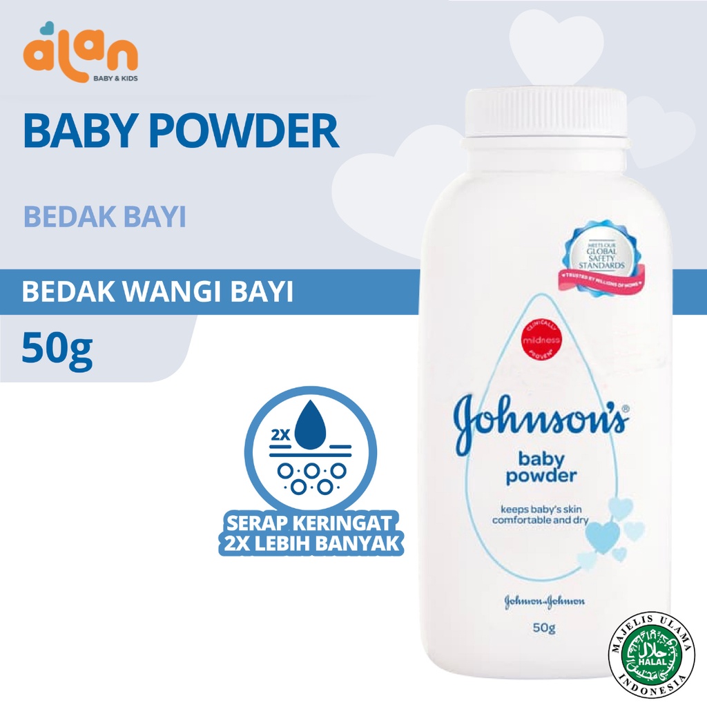 Johnson's Baby Powder All Variant 50gr, 75+25gr dan 100gr