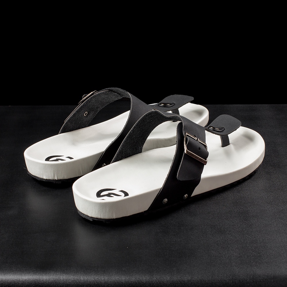 SANDFORD WHITE |ManNeedMe x FLAZHBACK| Sandal Pria Cowok Sendal Jepit Casual ORIGINAL