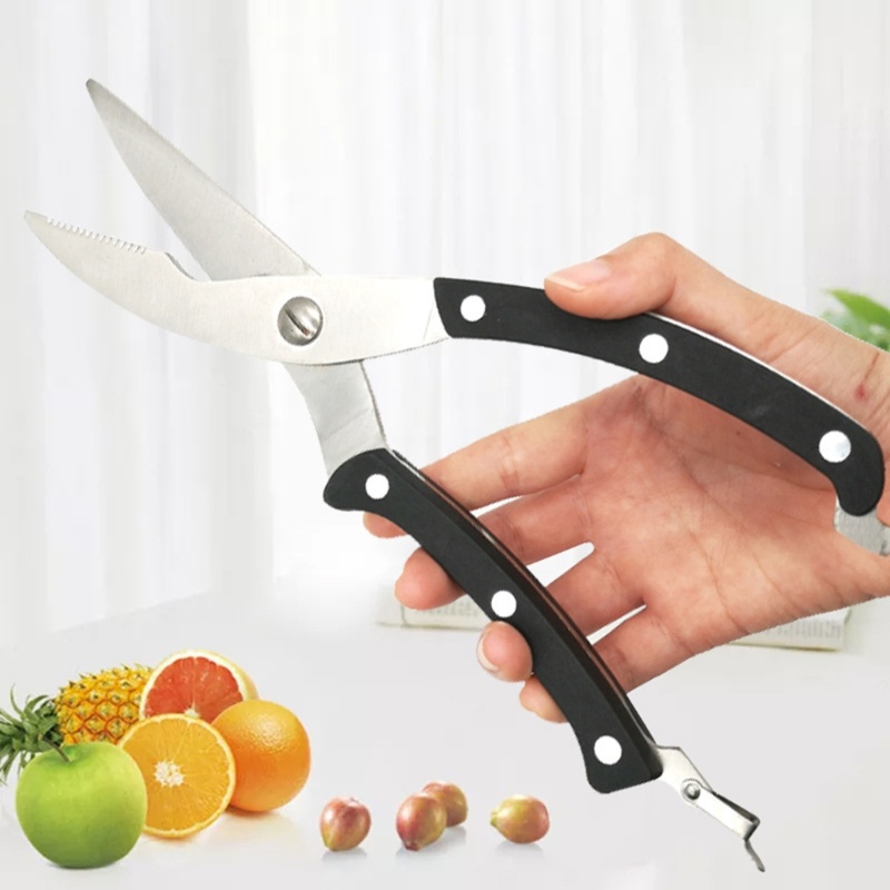 Gunting Pemotong Tulang Ayam Bebek Ikan Bahan Stainless Steel Untuk Dapur