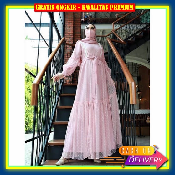 Bju Dress Pesta Fashion Busana Muslim Games Dres Kondangan Pakaian Muslim Gamis Remaja Kekinian Baju