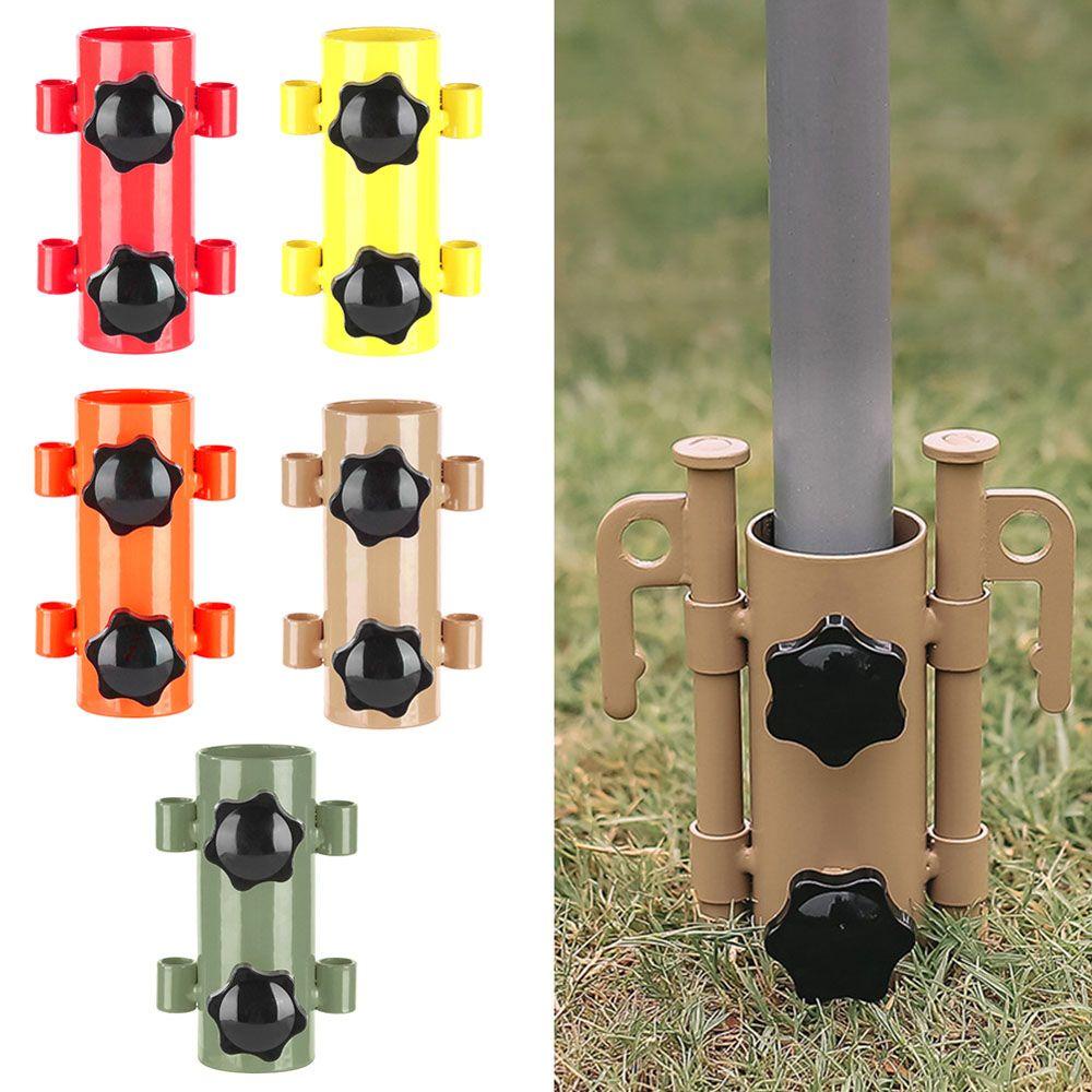 Lanfy Kanopi Tiang Pemegang Adjustable Hiking Strut Pipa Tetap Kerai Tiang Tenda Awning Aksesoris Sky Rod Holder