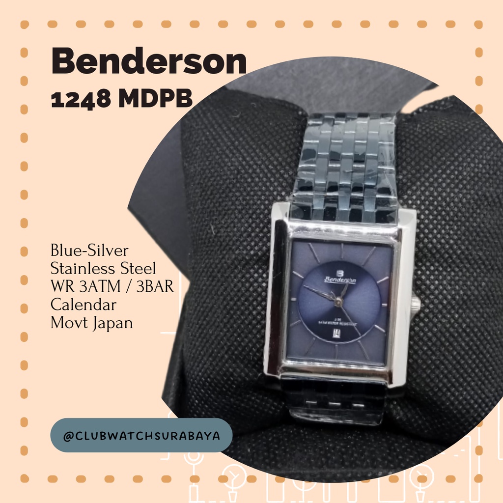 Jam Tangan Pria Benderson / Benderson Jam Tangan Pria Analog Type AL 1248 MDPB