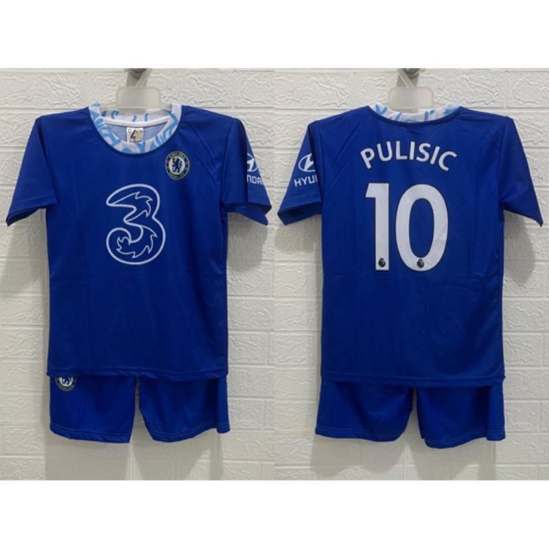 Jersey bola Chelsea anak printing usia 4-8 tahun kids