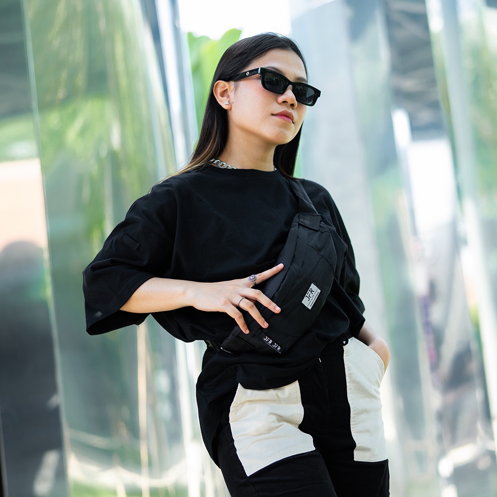 ORIGINAL JFR Tas Pinggang Pria Waistbag Bahan Polyester JT18