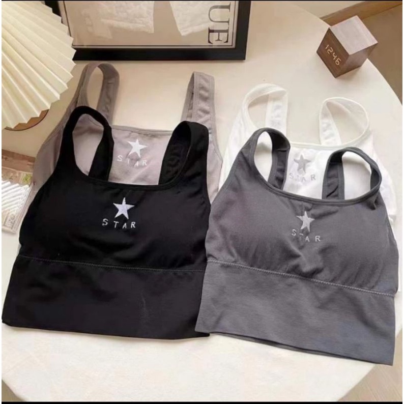 Bra sport Rajut star bralette wanita