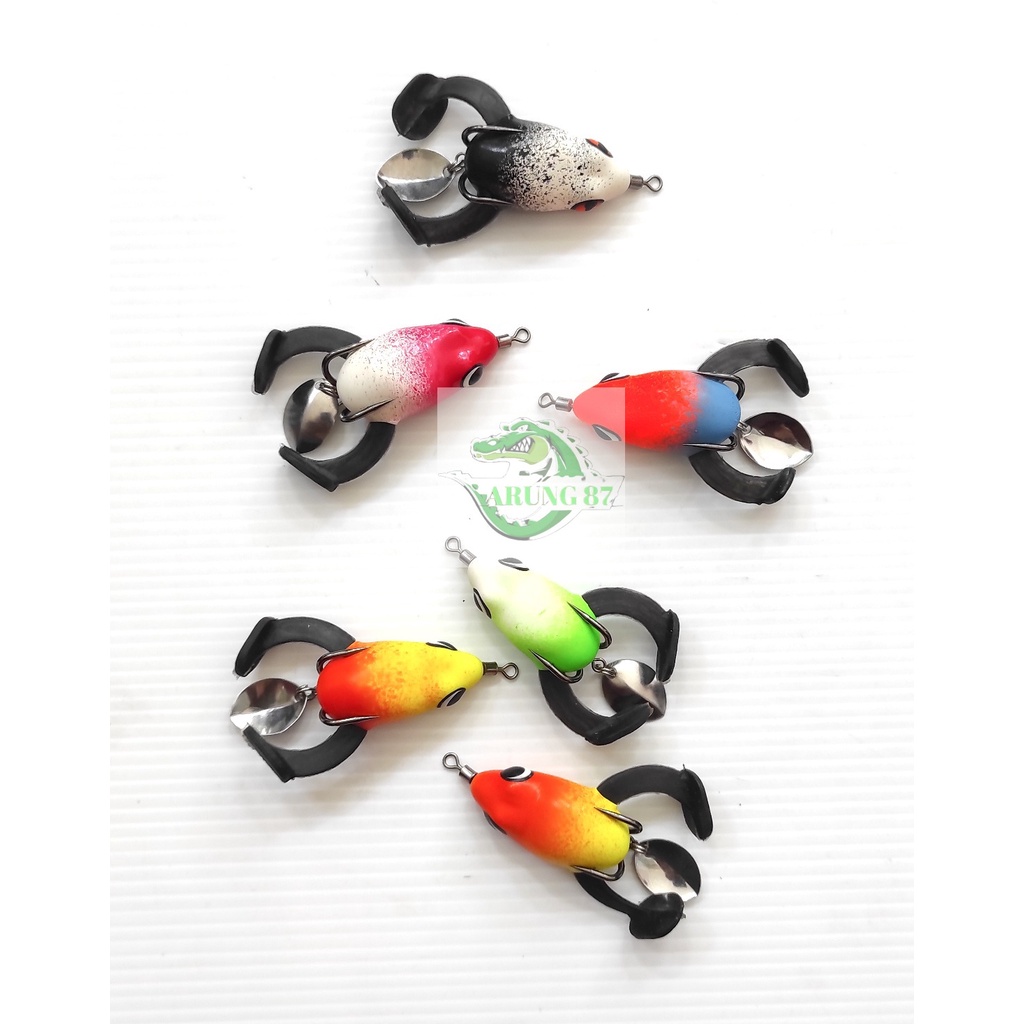 Umpan Soft Frog Kaki Moncrot Umpan Mancing Soft Frog