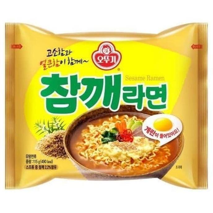 Ready oke] Ottogi Sesame Ramen Korea 115g. non halal. mie instan korea