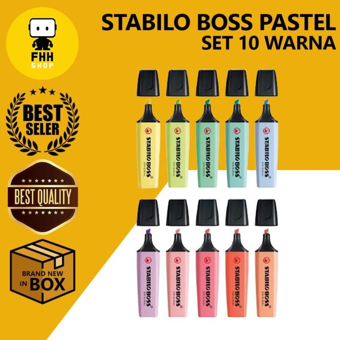 

STABILO Set 10 Warna - BOSS Pastel All Colors Termurah