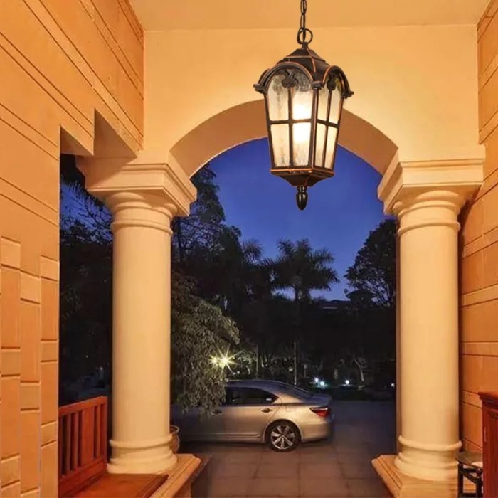 Lampu gantung outdoor lampu hias klasik seri 75