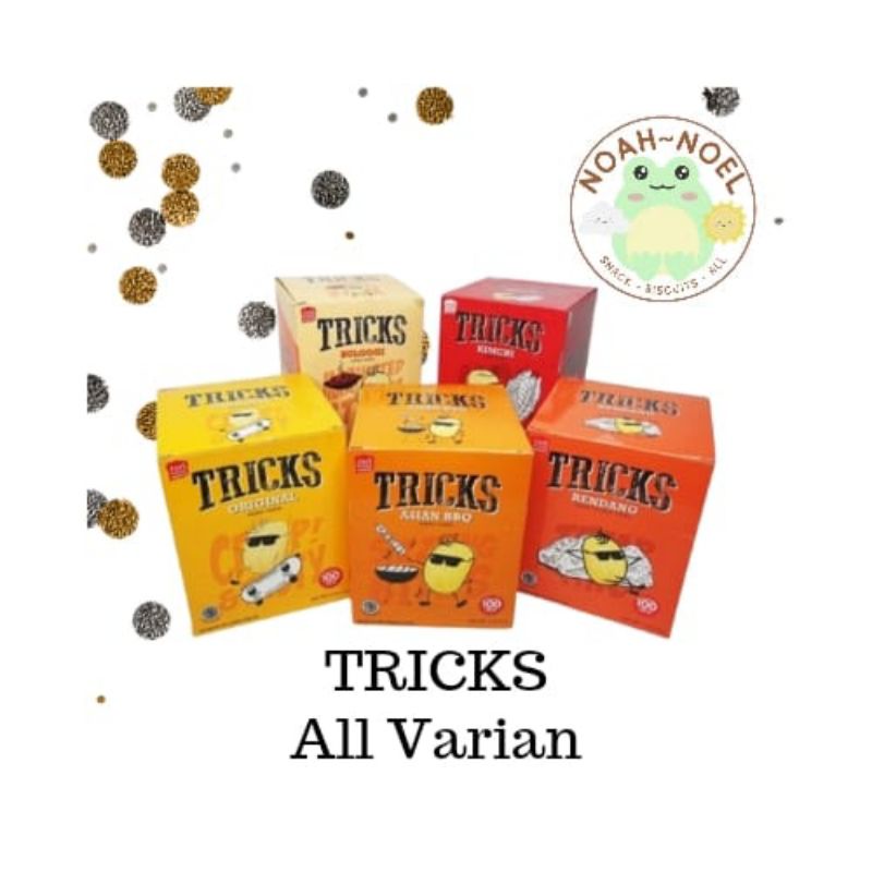 

NN - TRICKS 150gr (1 BOX ISI 10PCS) Snack Kentang Box Potato BBQ Bulgogi Rendang