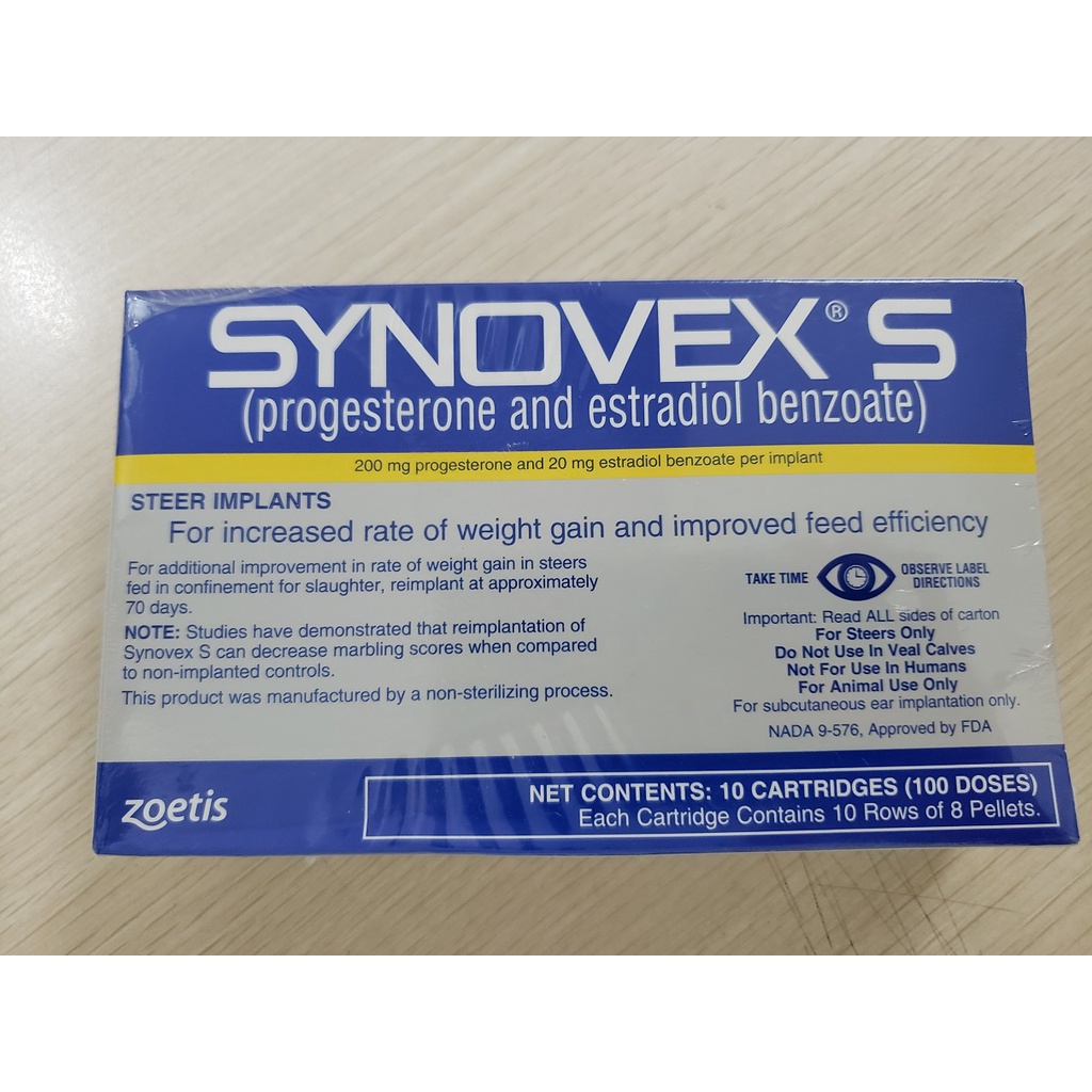 Synovex S Zoetis -Utk Jantan Sapi-