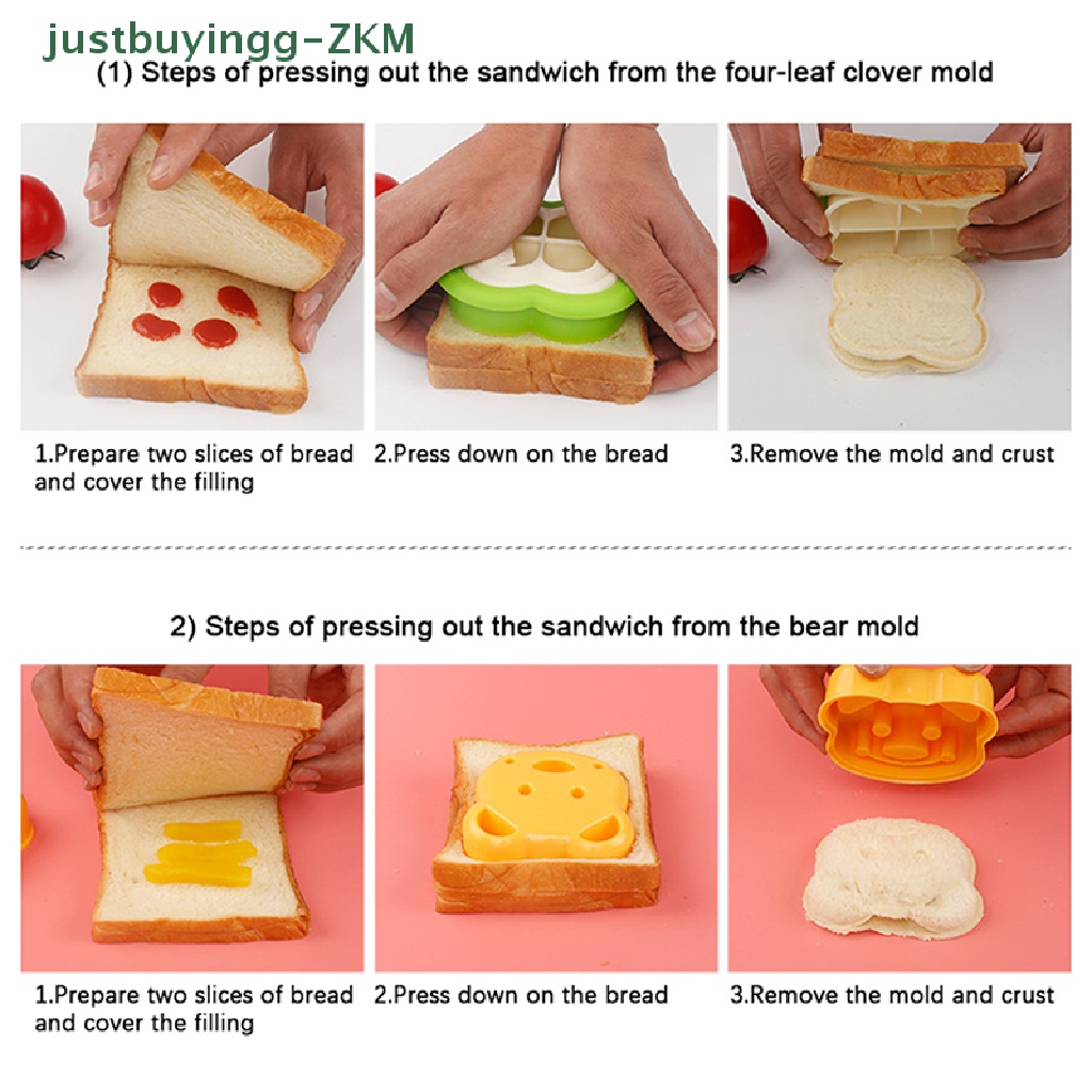 Cetakan Pemotong Roti Sandwich Bento Makan Siang Bentuk Teddy Bear