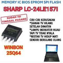 IC MEMORY FLAS SHARP LC-24LE157I LC-24LE1571 IC EPROM SHARP LC 24LE157I 24LE1571