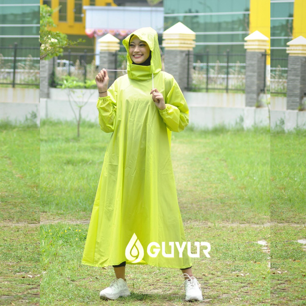 Jas Hujan Model Gamis Bahan Tebal