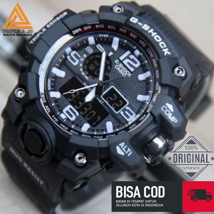 TRIPLE A.ID - Jam Tangan Pria Water Resistance / Jam Tangan Cowok Original / Jam Tangan G SHOCK Digital Analog / Jam Tangan Laki Laki Murah