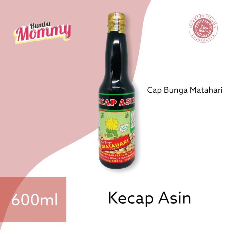 

Kecap Asin | Cap Bunga Matahari | Halal | Ukuran (600ML)