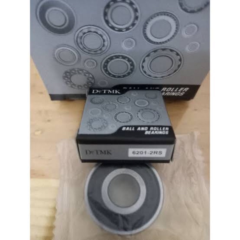 Ball bearing 6201 2RS DeTMK 12x32x10mm Lahar Roda Depan Beat Carbu / Fi Injeksi Vario 110 125 Revo 110 Blade Supra X 125 kharisma