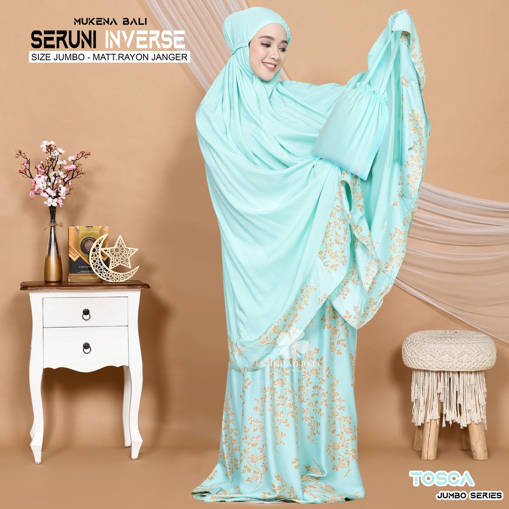 Mukena Bali seruni Jumbo-tosca invers jumbo