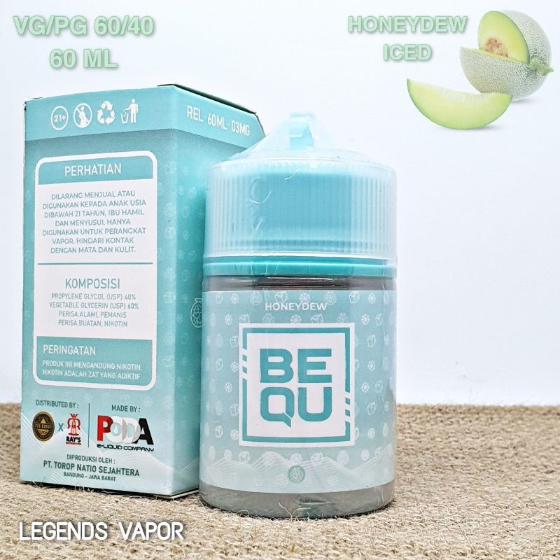 FREEBASE - LIQUID BEQU Honeydew 60ML 3MG AUTHENTIC