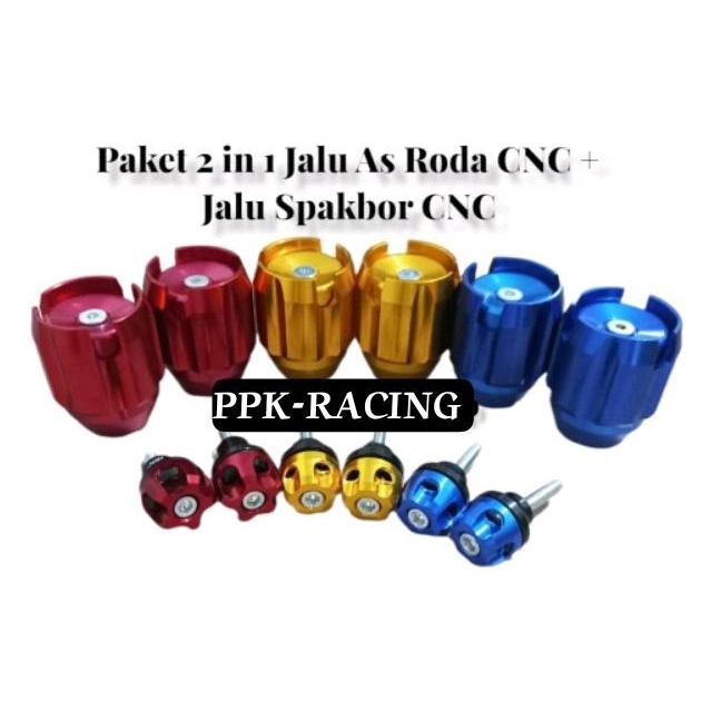 Paket Jalu As Roda+ Jalu Stang + Jalu Spakbor CNC Universal