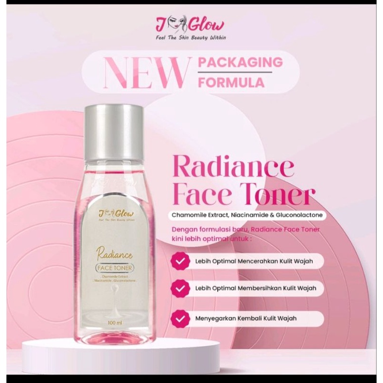 Jglow Toner rose/Mawar(KEMASAN BARU RADIANCE)
