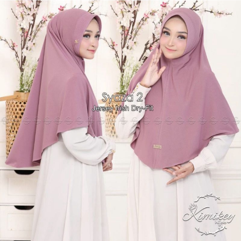 BERGO JUMBO SYAZA KIMIKEY HIJAB ORI JERSEY IRISH