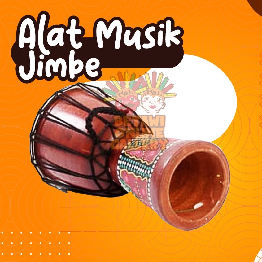 Alat Musik Jimbe / Gendang / Alat Musik Tradisional / Jimbe uk. 15 cm