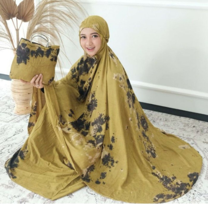 PROMO BISA COD MUKENA DEWASA Mukena Dewasa Tie Dye Mukena Bali Katun Rayon Motif Mukena Travaeling -