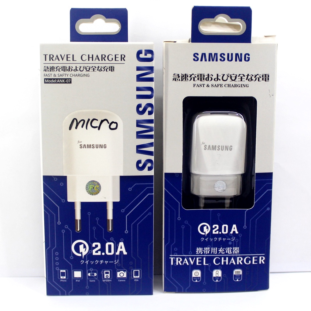 CASAN TRAVEL CHARGER TC 2.A BATOK DELL- SAM MICRO + PP