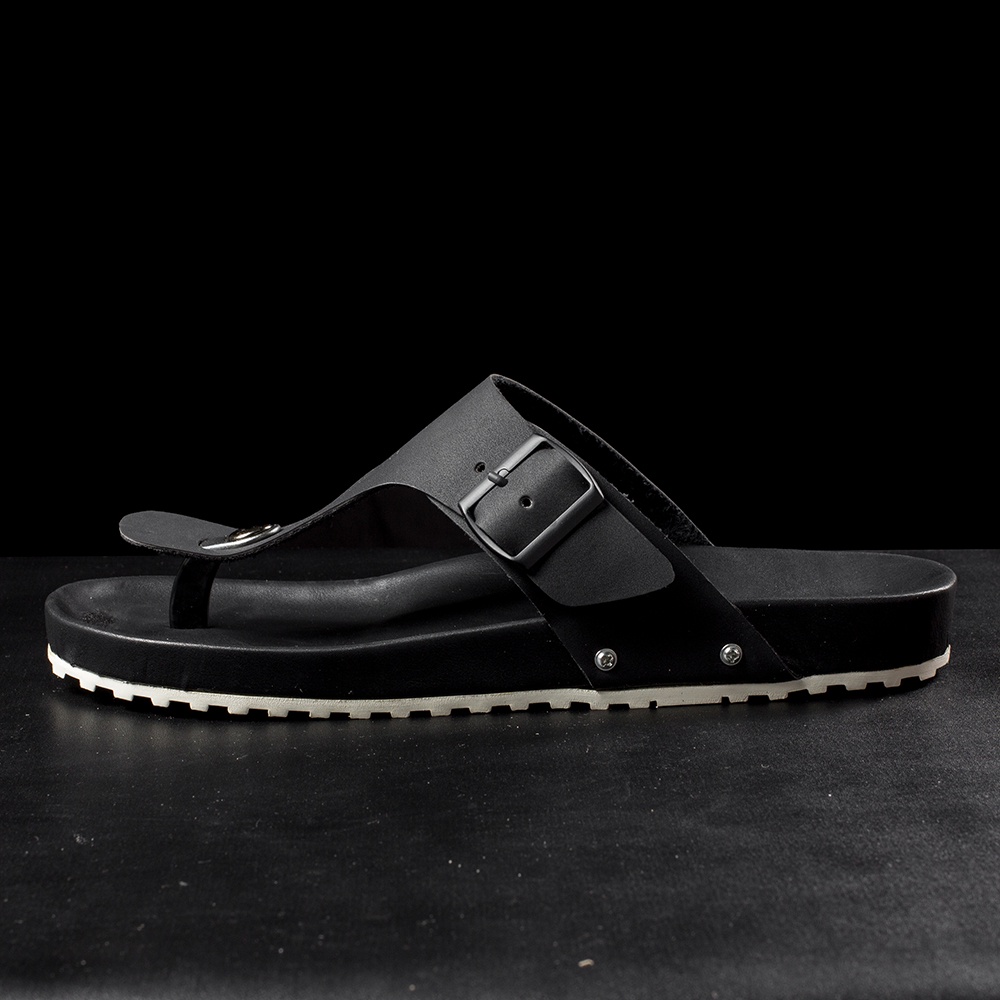 SANDFORD BLACK |ManNeedMe x FLAZHBACK| Sandal Pria Cowok Sendal Jepit Casual ORIGINAL