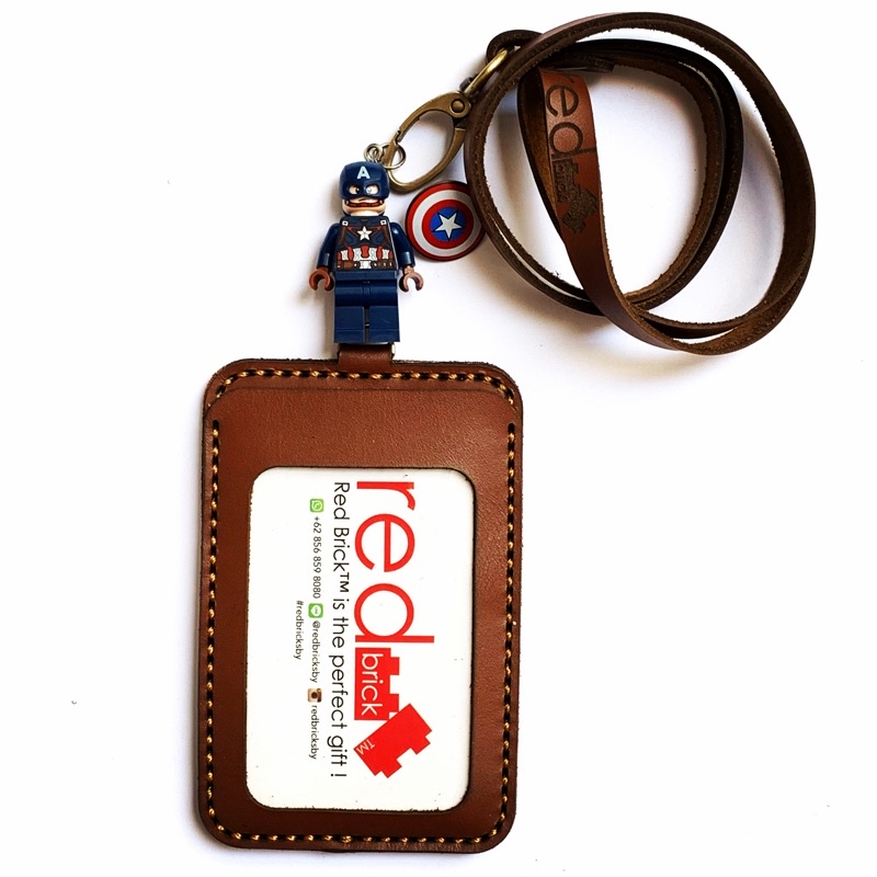 

LEGO Captain America Name Tag Genuine Leather