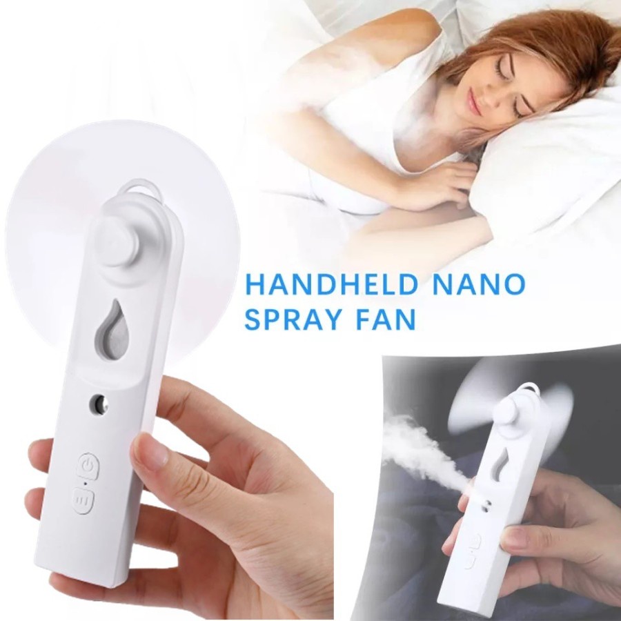 Nano Spray Kipas 2 in 1 - Kipas angin Spray Pelembab Perawatan Wajah