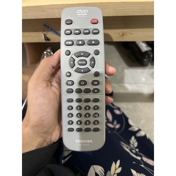 REMOTE REMOT DVD TOSHIBA SE-R0049 ORIGINAL ASLI