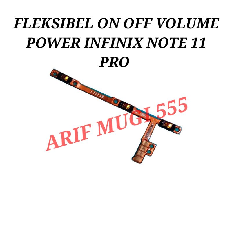 Fleksibel Flexible on off Volume Power infinix note 11 Pro X697 Original