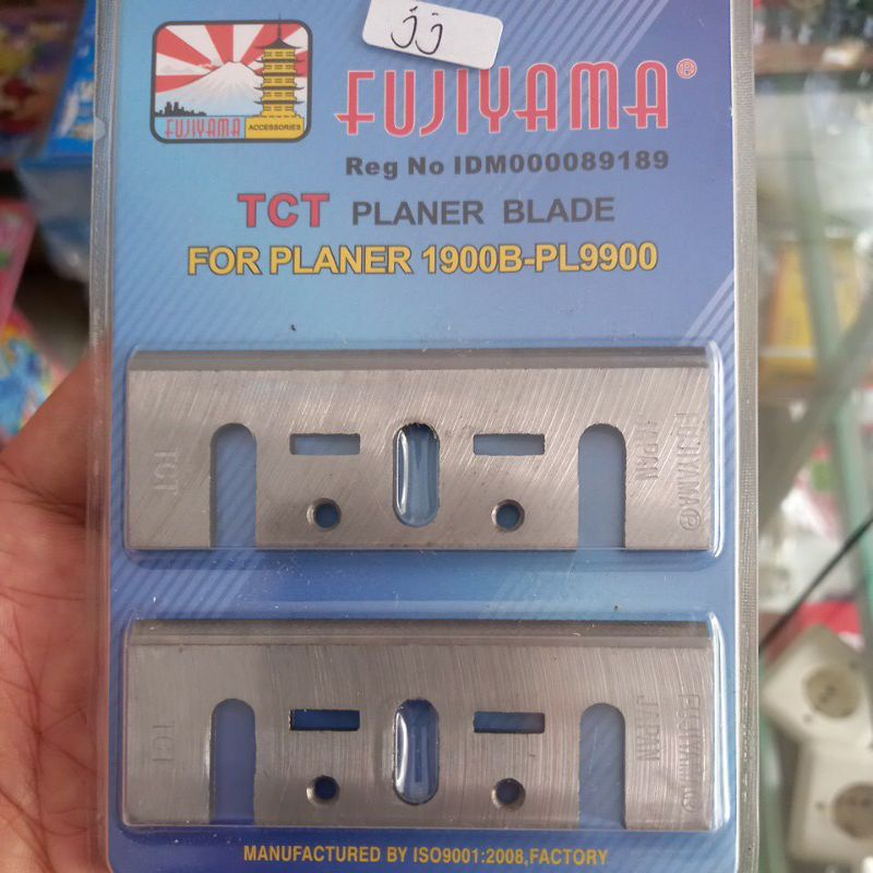 MATA PLANER TCT PISAU PLANER TCT MATA SUGU  MATA MESIN SERUT KAYU FUJIYAMA PLANER BLADE / PISAU SUGU