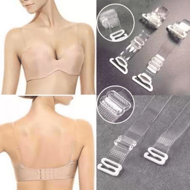 ANG TALI BH BENING (1PASANG) / TALI BRA UNDERWEAR TRANSPARAN INVISIBLE