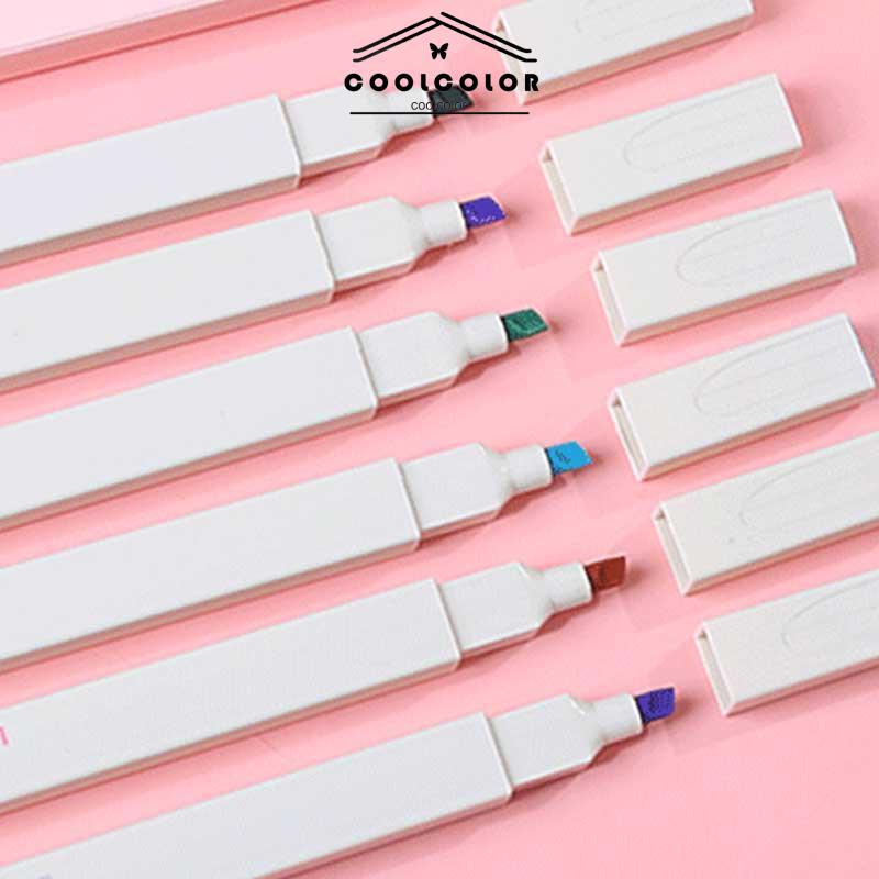 COD❤️multicolor pena stabilo siswa 6PCS/set Stabilo / highlighter pastel 6 colors warna- cl