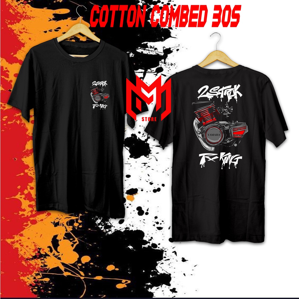 MM STORE BGR Kaos 2 STROKE LOVERS INDONESIA 2 TAK PREMIUM QUALITY Baju -Rock On RX KING COMMUNITY