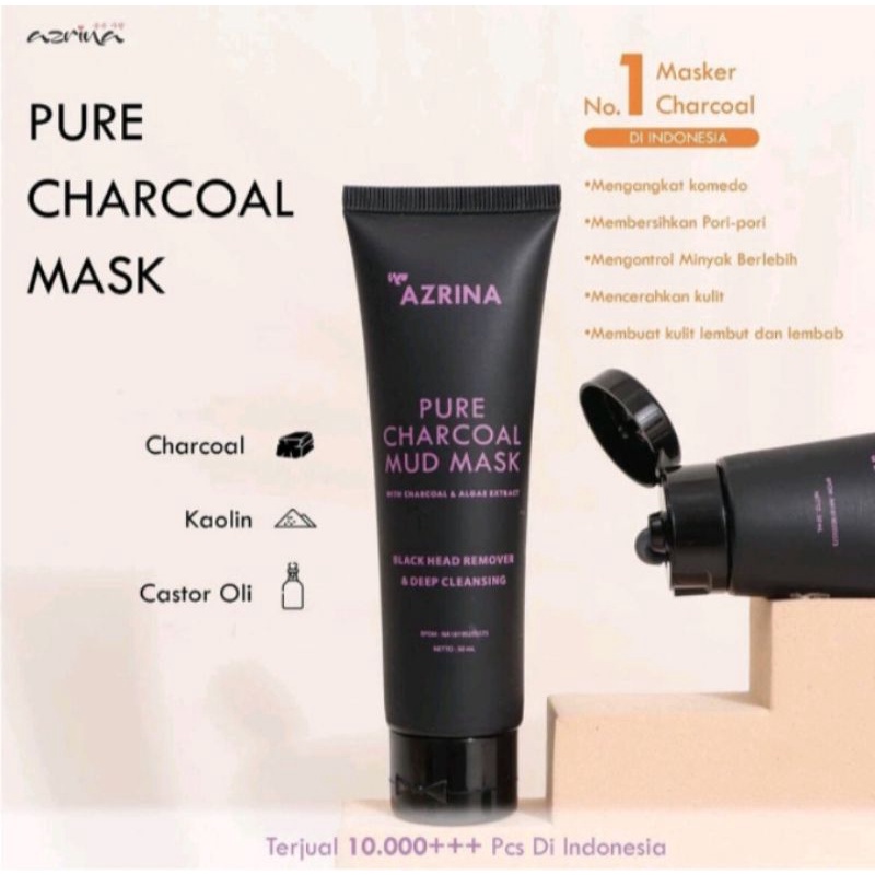 Azrina Pure Charcoal Mud Mask/Azrina Acne Clay Mask