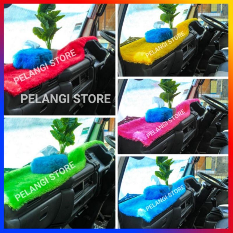 Alas Cover Dashboard Bulu Rasfur Lembut Dashboard Mobil Bulu Aksesoris Mobil Sarung Karpet Dashboard