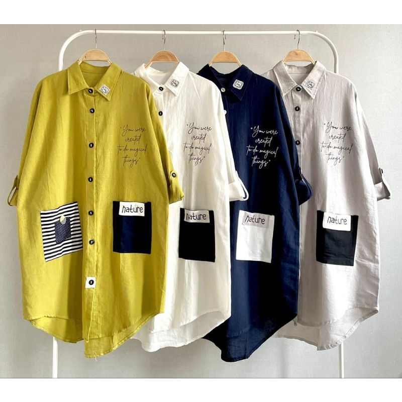 Tunik Putih / Tunik kekinian / Baju wanita