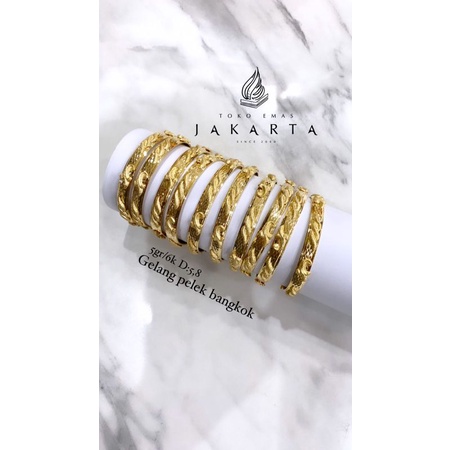 gelang pelek Bangkok//kadar 6k//berat 5 gram