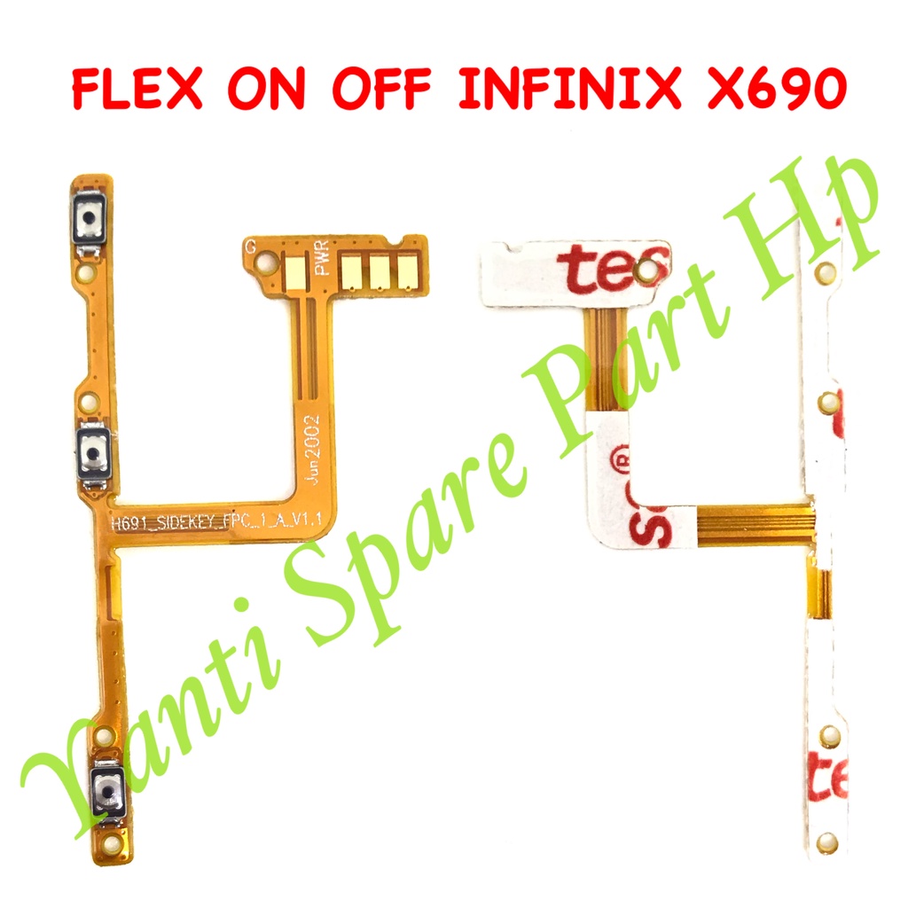 Flexible On Off Infinix Note 7 X690 Original Terlaris New