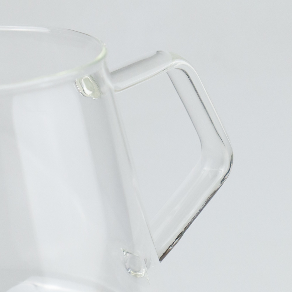 Ketel Pot Kaca  Pot Kettle Teko Kopi Barista Borosilicate Glass 400ml