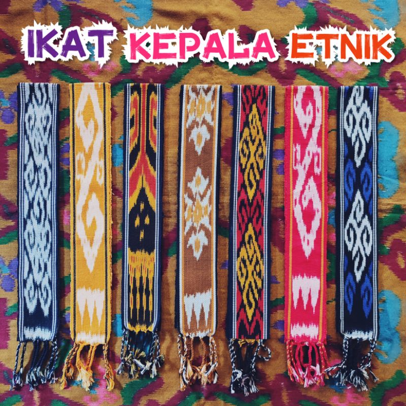 Ikat Kepala Etnik Tenun, kain tenun